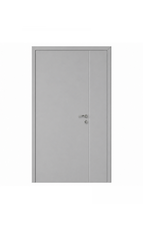 Дверь пластиковая Полуторка Капель Classic RAL 7035 глухая