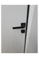 Дверь пластиковая Капель Classic Alu RAL 7047 глухая кр. матовая черная