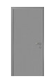 Дверь пластиковая Капель Classic RAL 7040 глухая