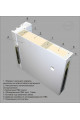 Дверь пластиковая Капель Classic RAL 7035 глухая