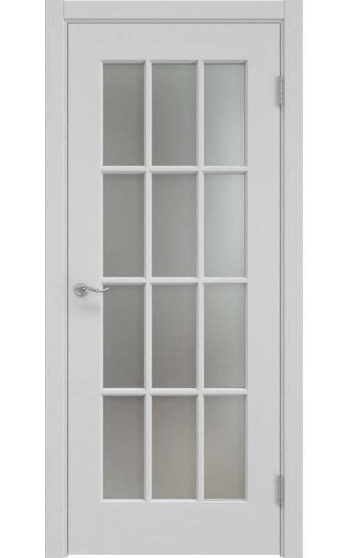 Дверь межкомнатная Lacuna 5.12, ePorta, цвет RAL 7047, стекло сатинат