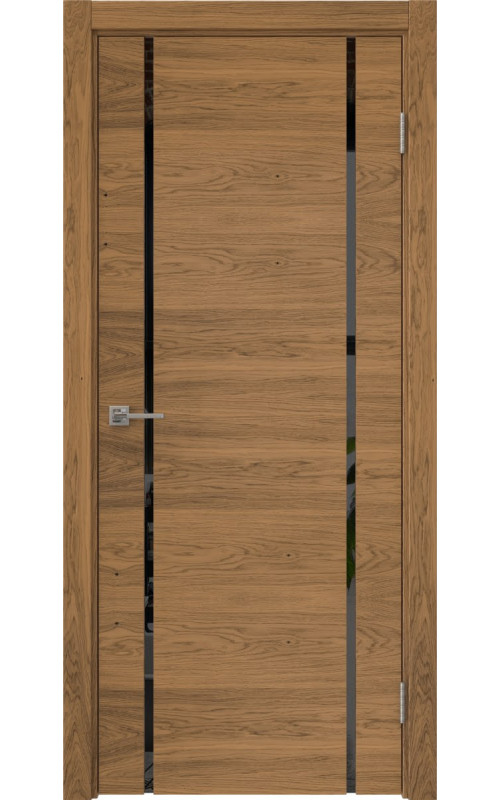 Дверь шпон ePorta Vitrum 1.2 дуб шервуд стекло триплекс черный