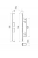 Дверная защелка AGB Touch B01120.30.93 цвет Черный