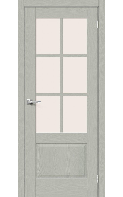 Дверь Bravo Прима-13.0.1 Grey Wood стекло Magic Fog