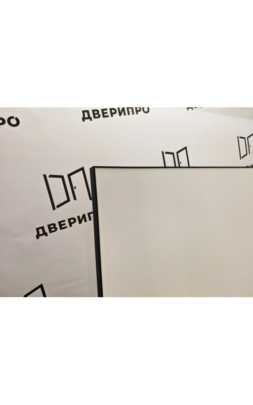 Дверь ДвериПРО ДП-50 White Pearl глухая кр. матовая черная