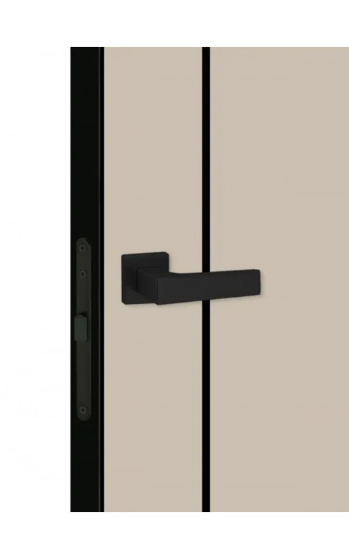 Дверь Velldoris Галант M1 Кварцит глухая кр. пластиковая ABS молдинг Black