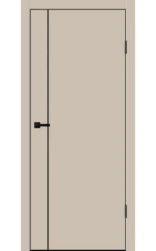 Дверь Velldoris Галант M1 Кварцит глухая кр. пластиковая ABS молдинг Black