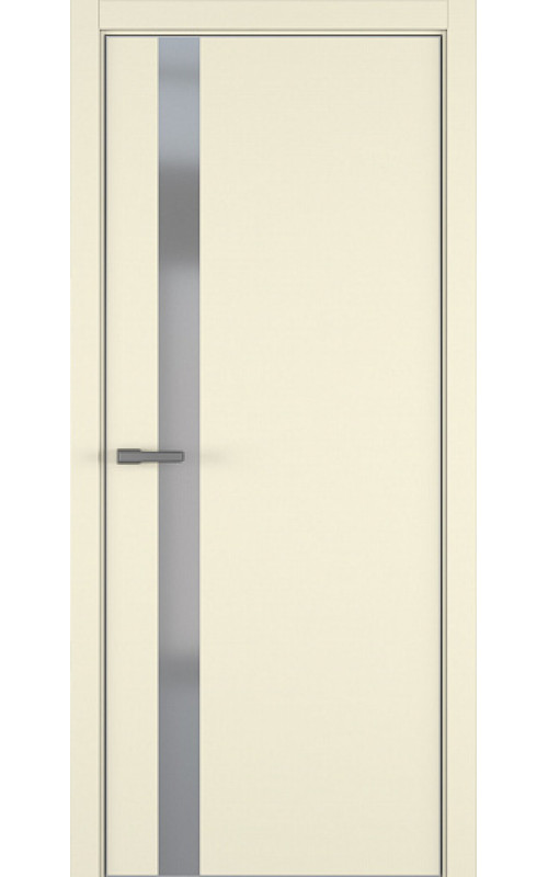 Дверь Zadoor ART Lite A2 ALU Жемчужно-перламутровый стекло Silver Grey кр. матовый хром