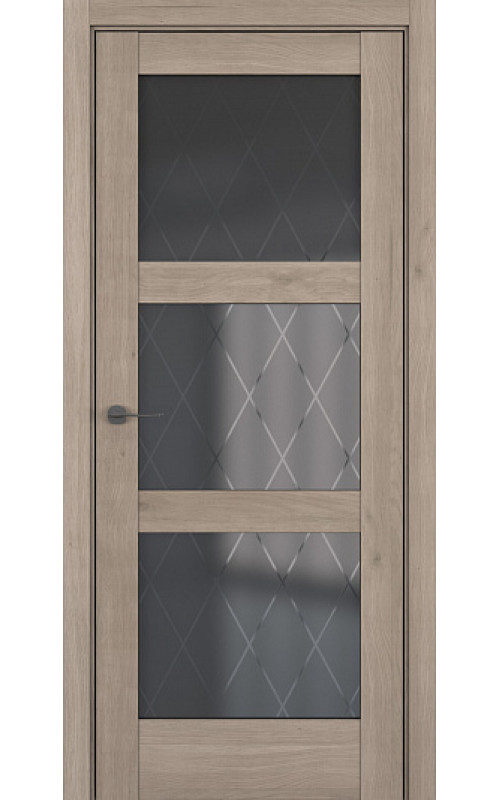 Дверь Zadoor S-Classic Гранд Милк вуд стекло Ромб