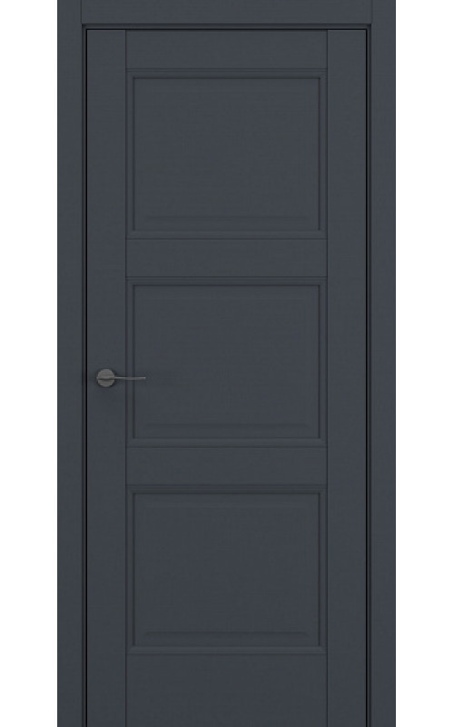 Дверь Zadoor Baguette Classic Гранд В4 Графит матовый глухая